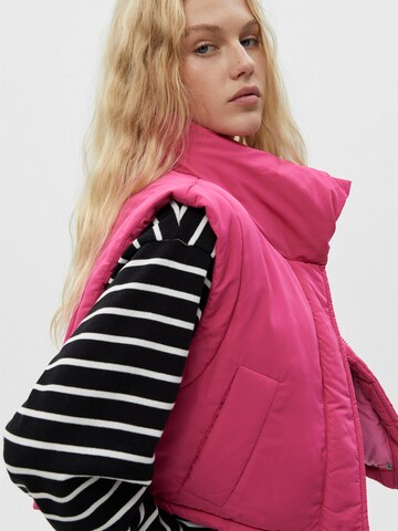 Gilet Pull&Bear en rose