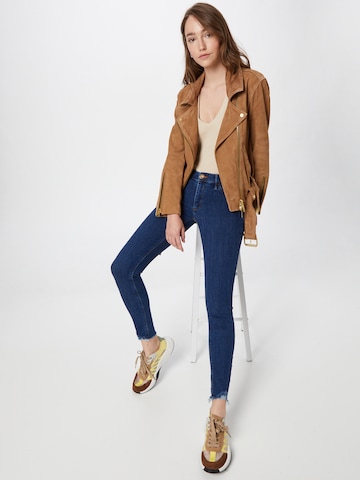 River Island Slimfit Jeans 'MOLLY' in Blau