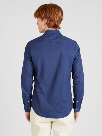 SCOTCH & SODA - Slim Fit Camisa 'Essential' em azul