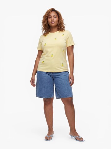 T-shirt 'KITA' ONLY Carmakoma en jaune