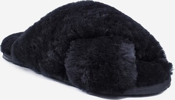 Gooce Huisschoenen 'Furry' in Zwart