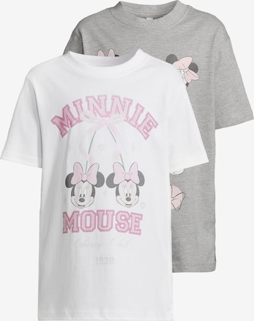 Mister Tee Paita 'Minnie Mouse' värissä harmaa: etupuoli