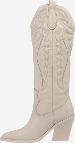 BRONX Cowboy Boots in Beige