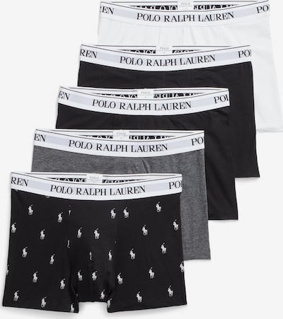 Boxeri Polo Ralph Lauren pe gri amestecat / negru / alb, Vizualizare produs