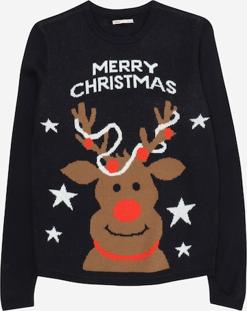 KIDS ONLY Pullover 'XMAS DEER' in Blau: predná strana