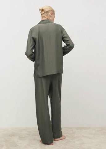 MANGO Pajama Shirt 'Habo' in Green