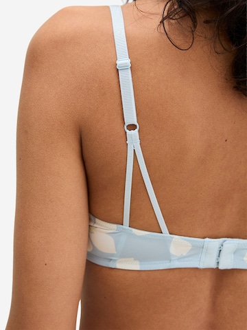 Marc O'Polo T-Shirt Bralette ' Poetic Bloom ' in Blau