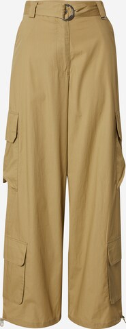 Loosefit Pantaloni cargo 'Nia' di EDITED in beige: frontale