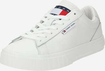 Tommy Jeans Sneakers in White: front