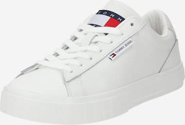 Tommy Jeans Matalavartiset tennarit 'Essential' värissä valkoinen: etupuoli
