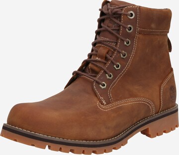 TIMBERLAND Lace-up boots 'Rugged WP II' in Brown: front