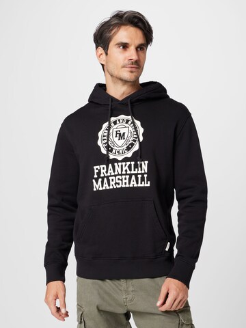 Felpa di FRANKLIN & MARSHALL in nero: frontale