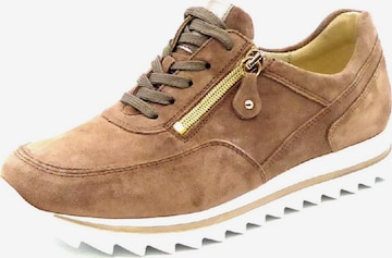 WALDLÄUFER Athletic Lace-Up Shoes in Brown: front