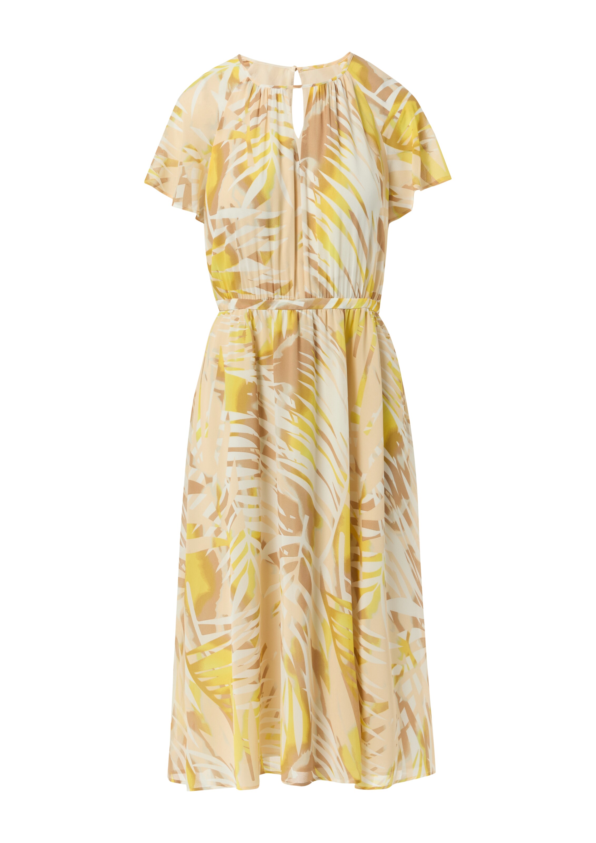 COMMA Sukienka w kolorze żółty: przód