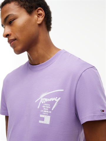purpurinė Tommy Jeans Marškinėliai 'CITY'