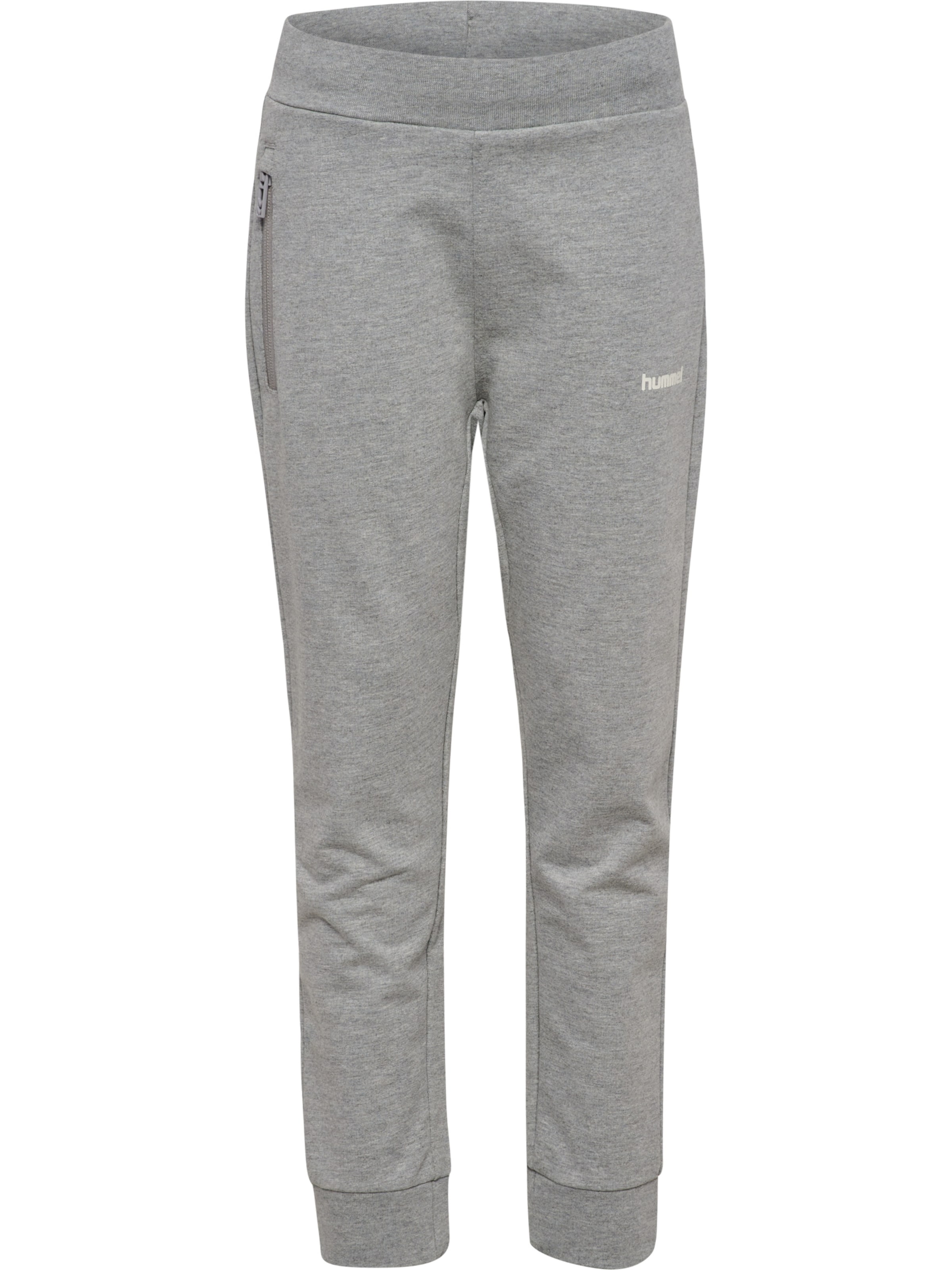 Hummel Tapered Sporthose in Grau: Vorderseite