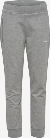 Hummel Workout Pants in Grey: front