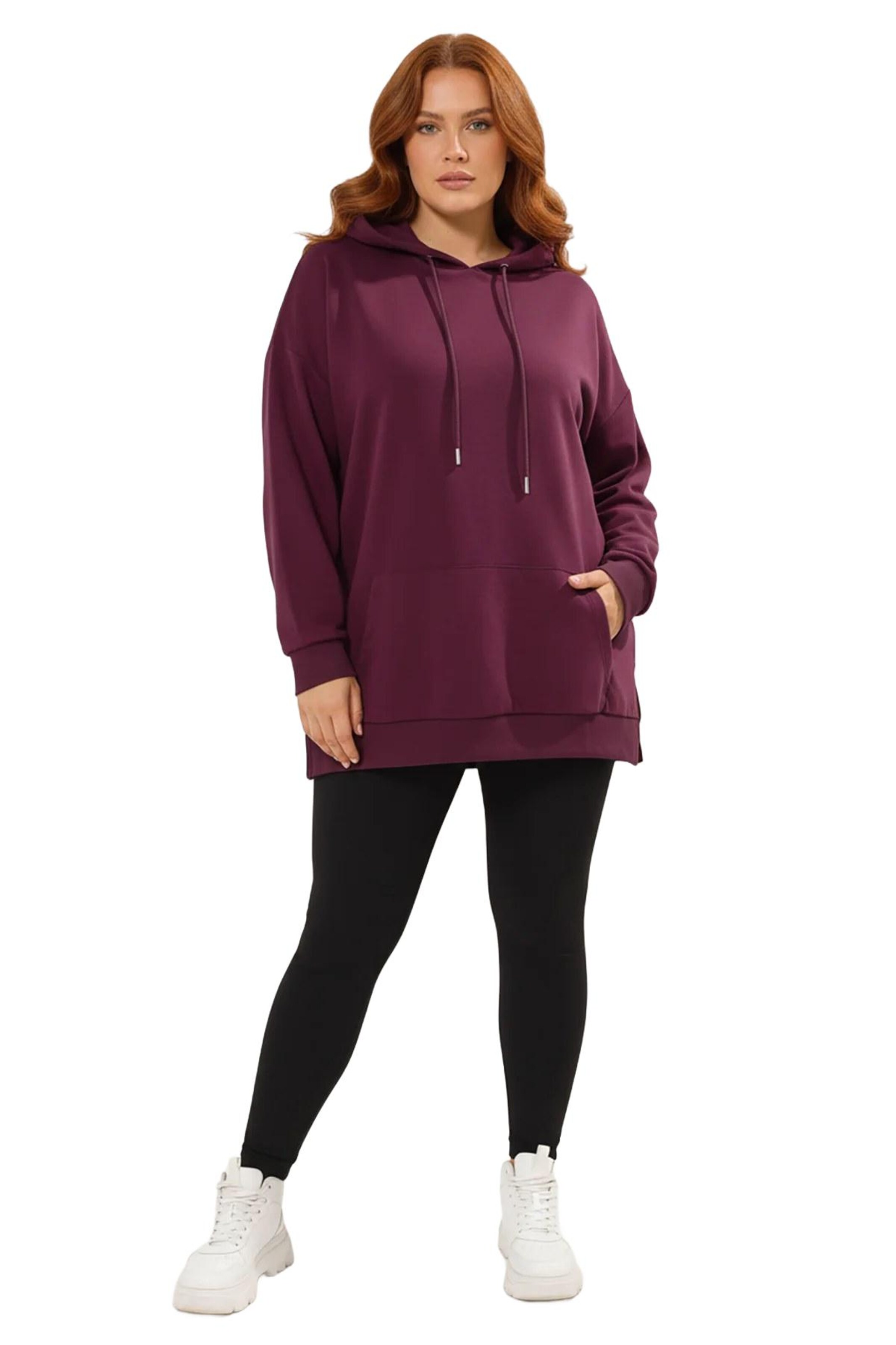 Shape Of You Sweatshirt in Rot