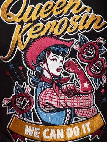 Queen Kerosin Between-Season Jacket 'We Can Do It' in Black