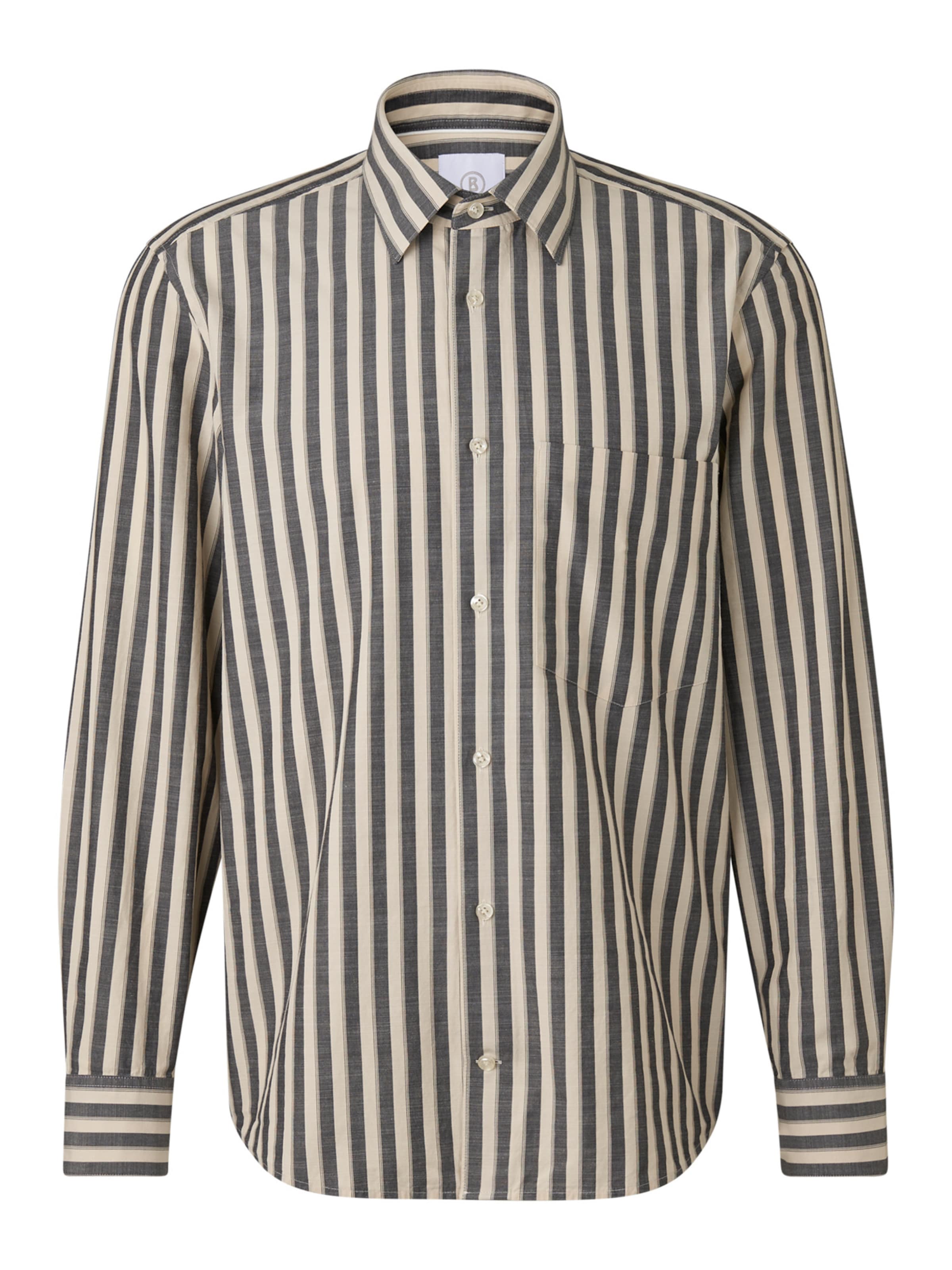 BOGNER Hemd 'Heiko' in beige / grau, Produktansicht