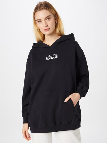 DondupSweater majica - crna boja: prednji dio