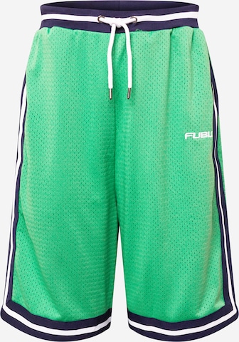 FUBU Loosefit Shorts in Grün: predná strana