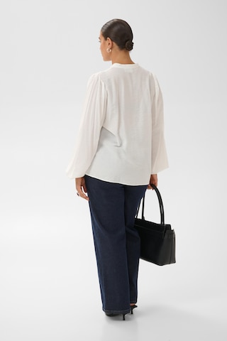 Chemisier 'Nicola ' KAFFE CURVE en blanc