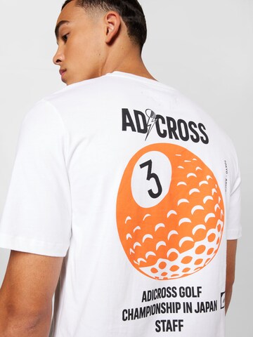 ADIDAS GOLF - Camiseta funcional en blanco