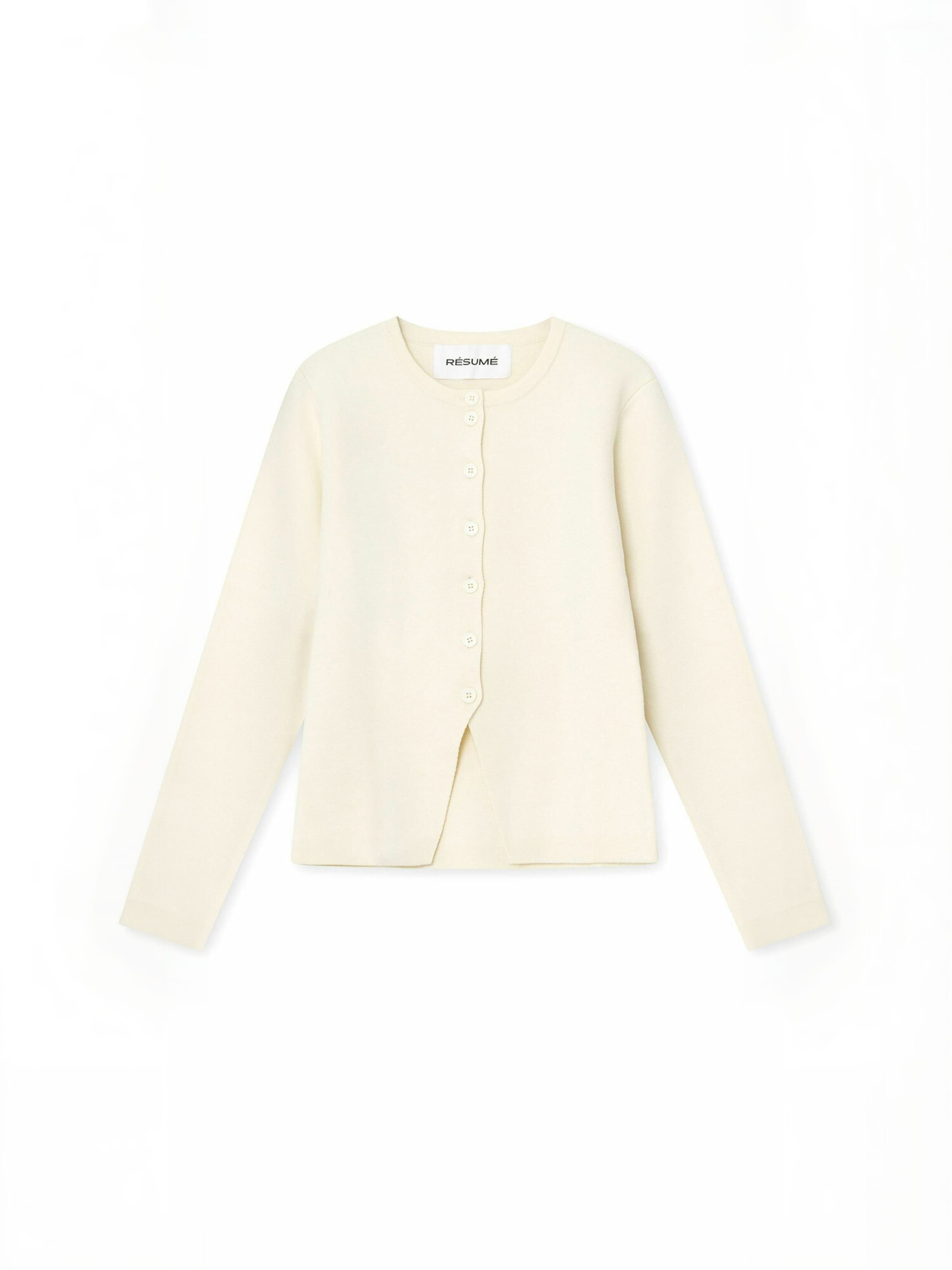 Résumé Knit Cardigan ' NadiaRS ' in White: front