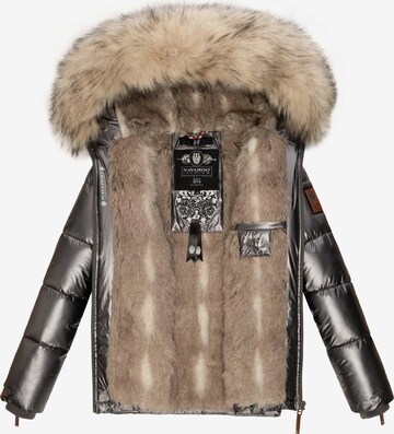 NAVAHOO Winter jacket 'Tikunaa' in Silver
