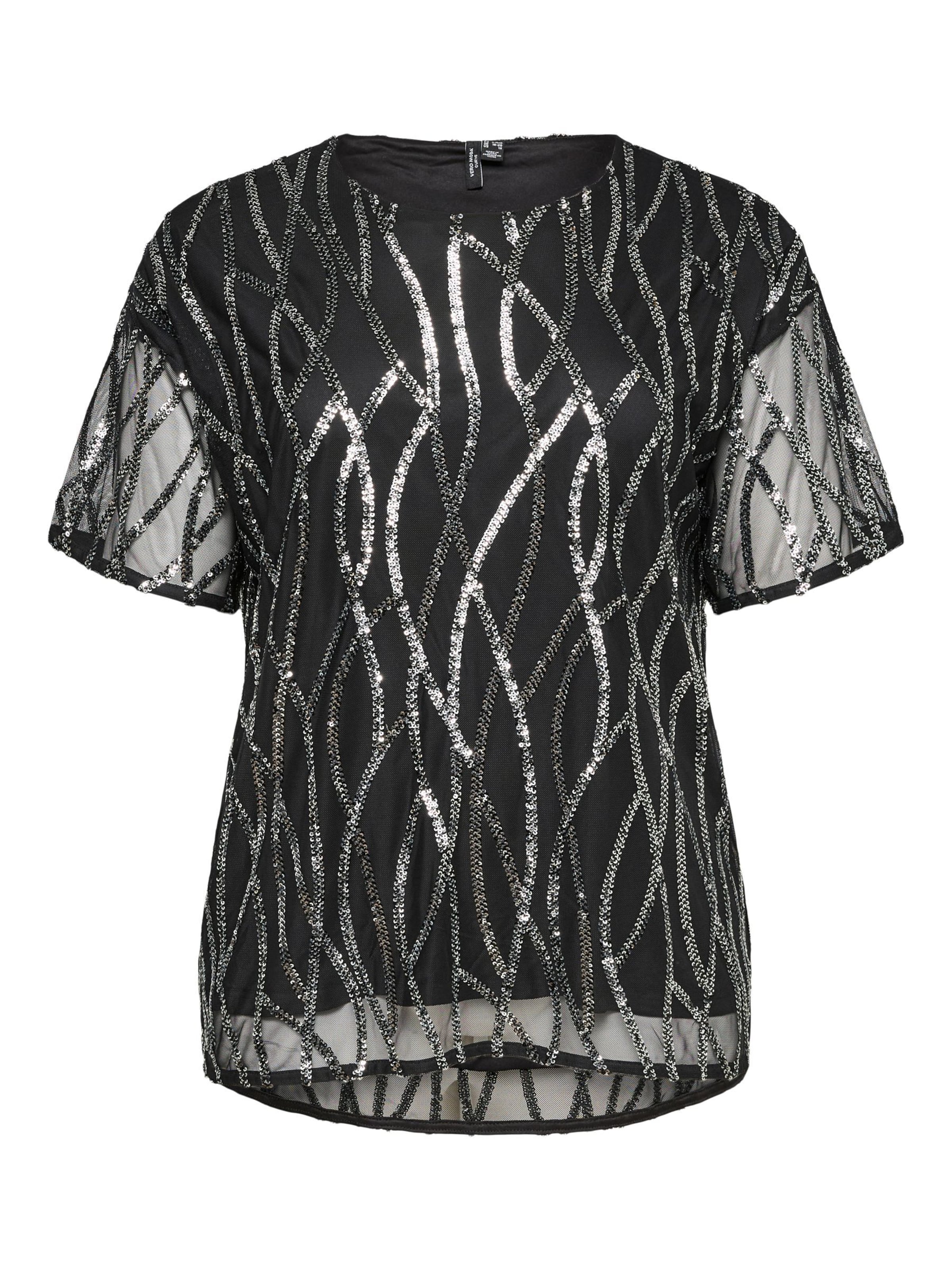 Chemisier 'VMCChiara' Vero Moda Curve en noir : devant