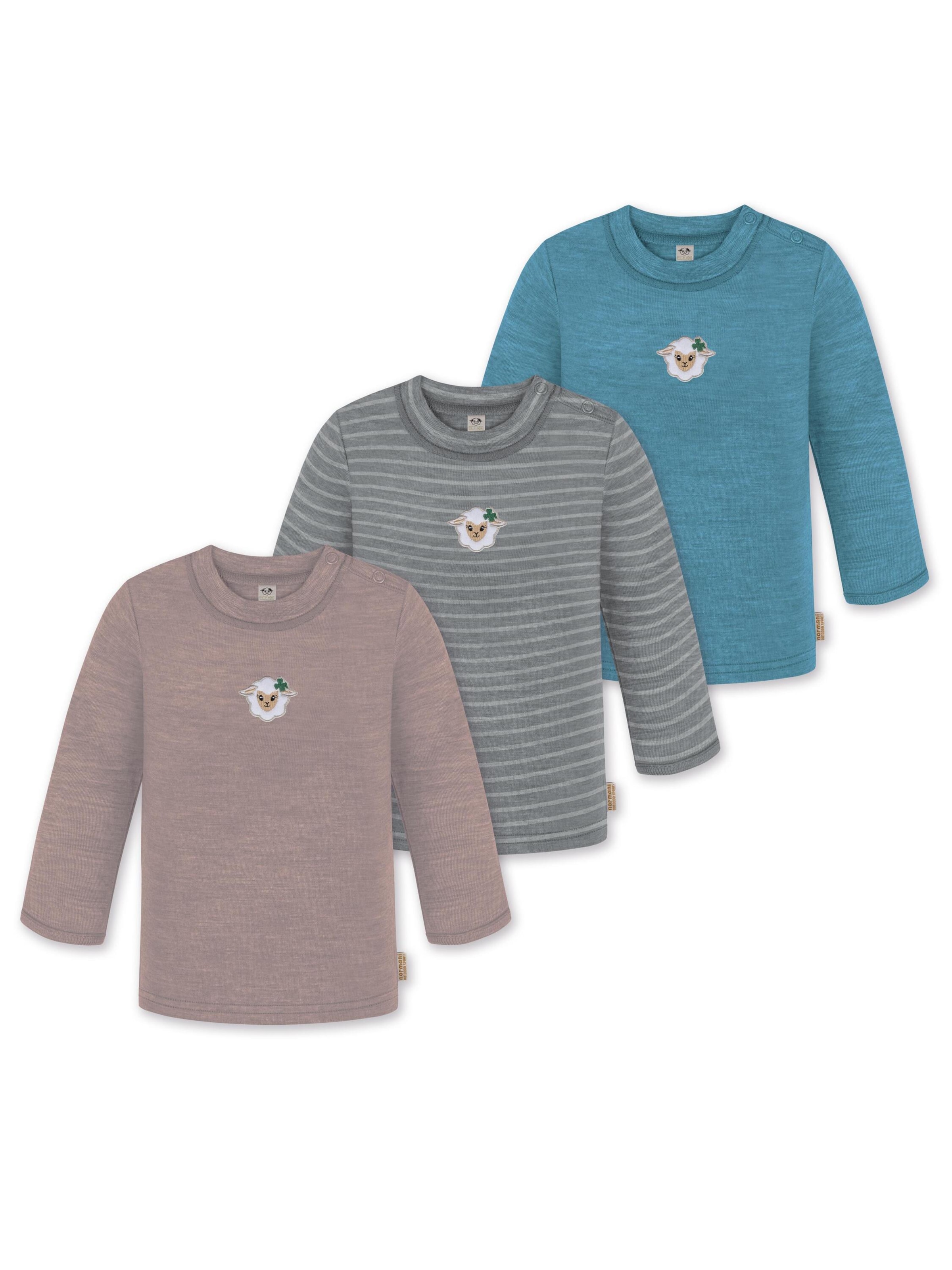 normani Shirt 'Taupo' in Blau: Vorderseite