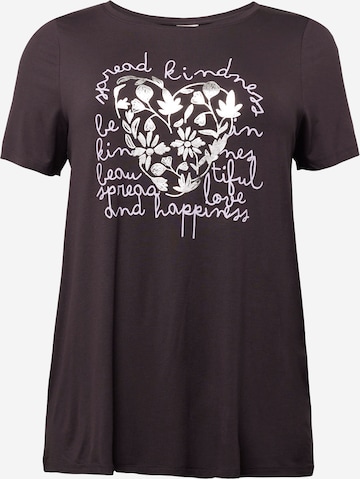 T-shirt 'Anina' ONLY Carmakoma en gris : devant