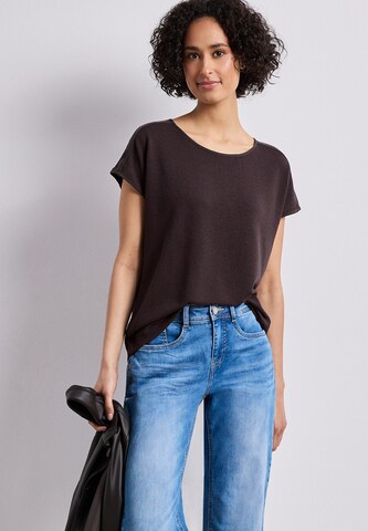 STREET ONE Shirt in Brown: front