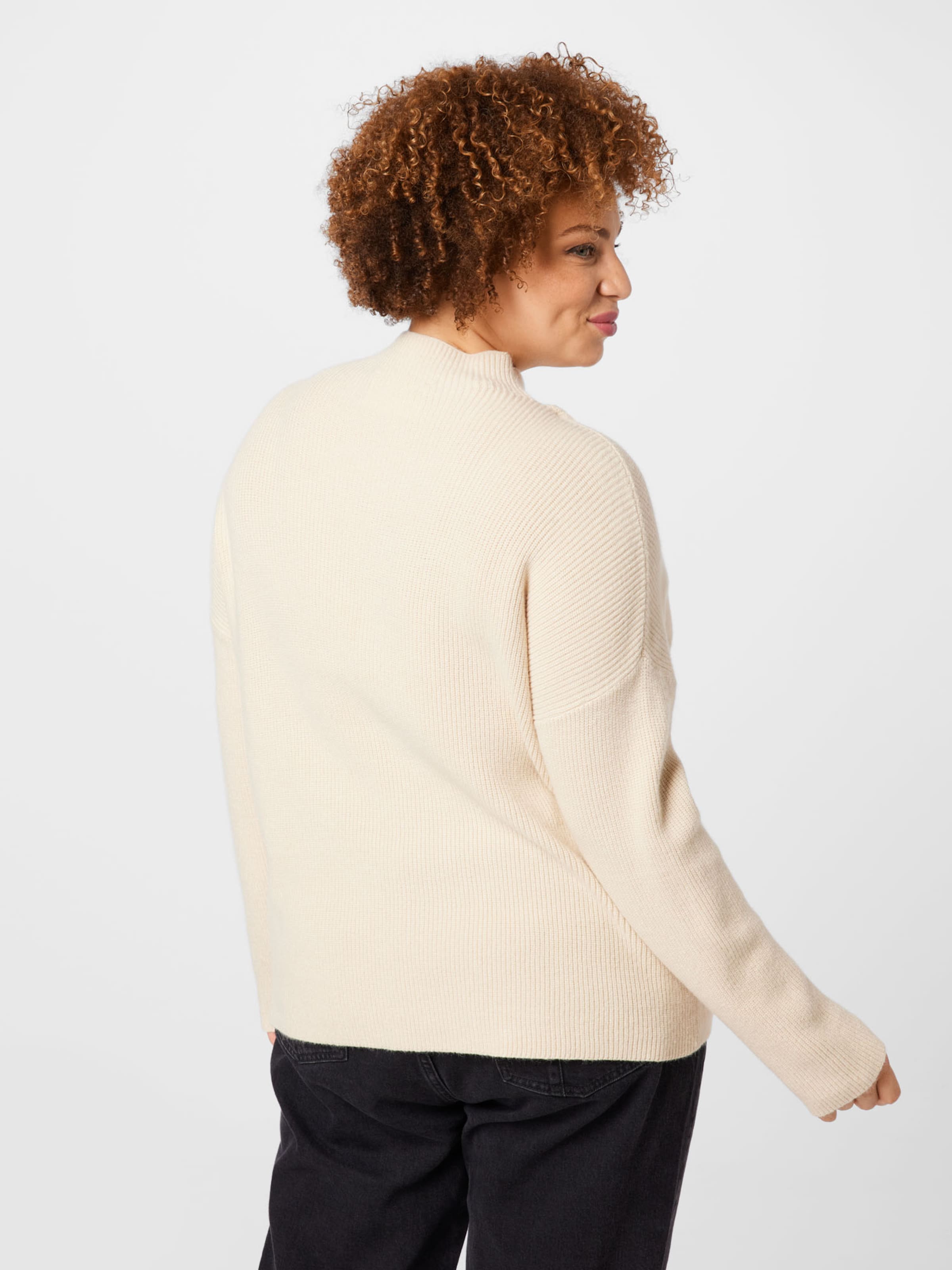 Selected Femme Curve Pullover Blaire in Beige 