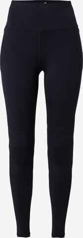 UNDER ARMOUR Skinny Workout Pants 'Meridian' in Black: front