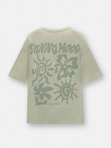 T-shirt Pull&Bear en vert