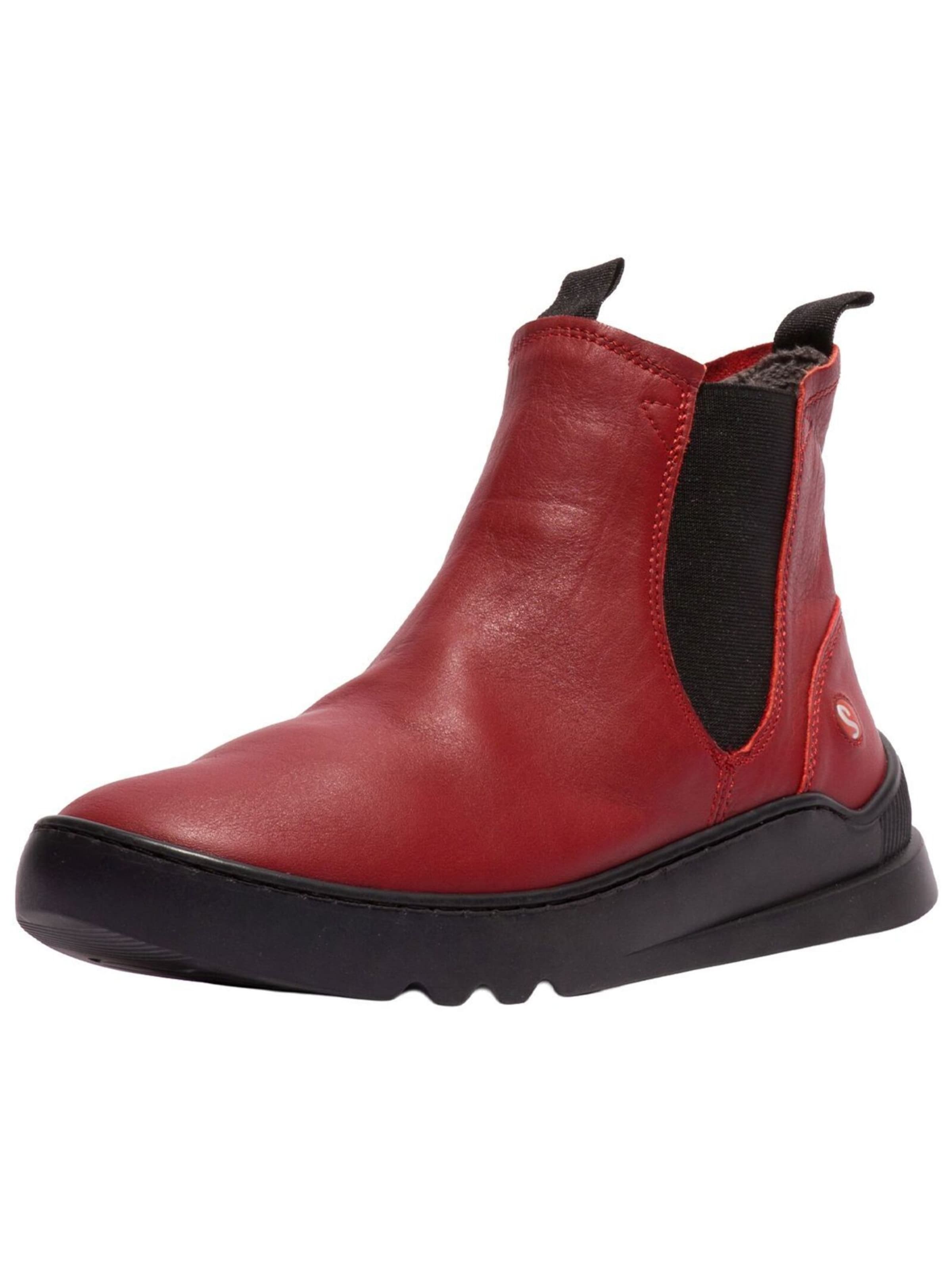Softinos Bootie in Red: front
