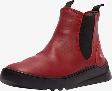 Stivaletto di Softinos in rosso: frontale