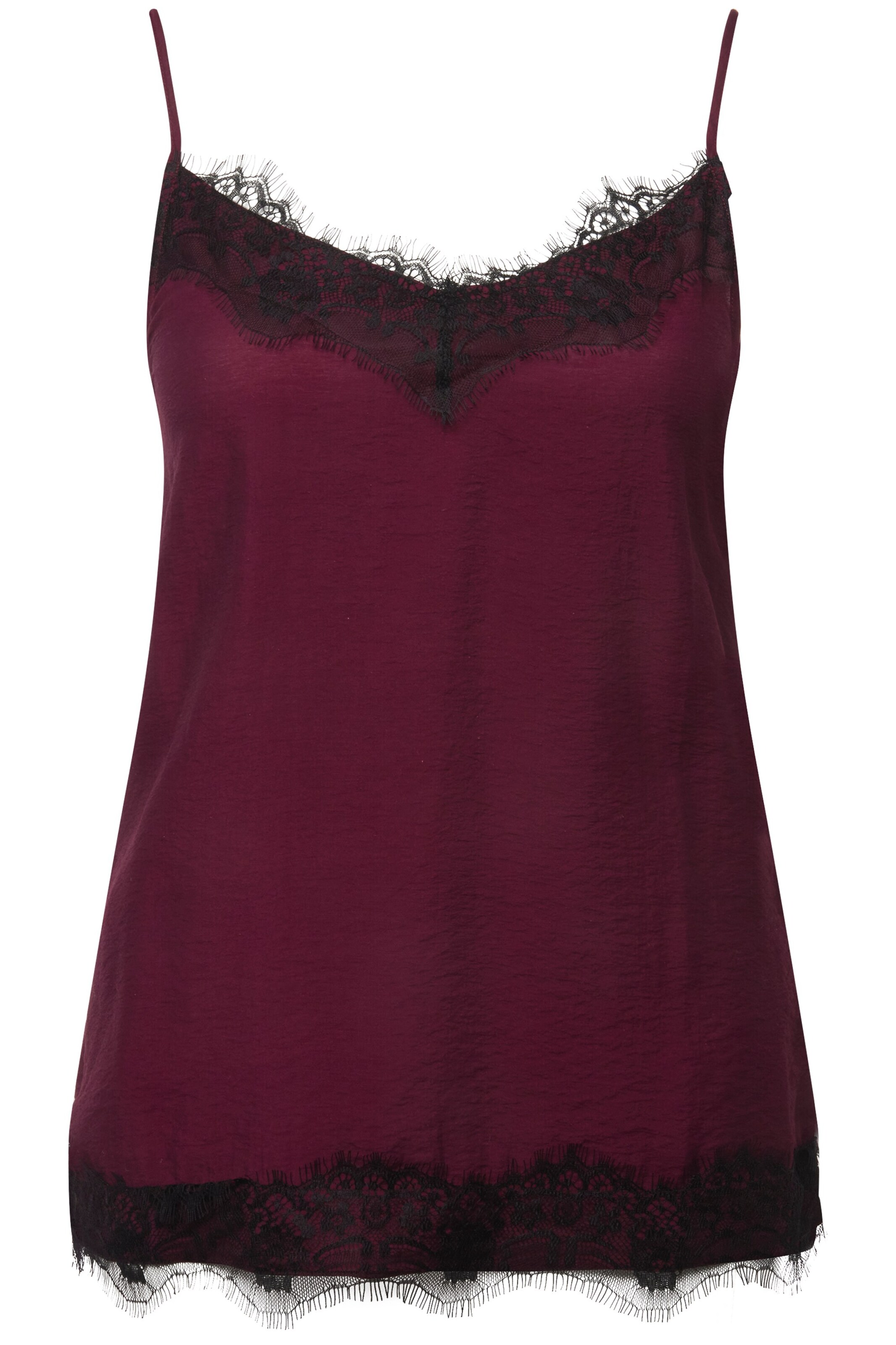 Ulla Popken Blusentop in Lila: Vorderseite