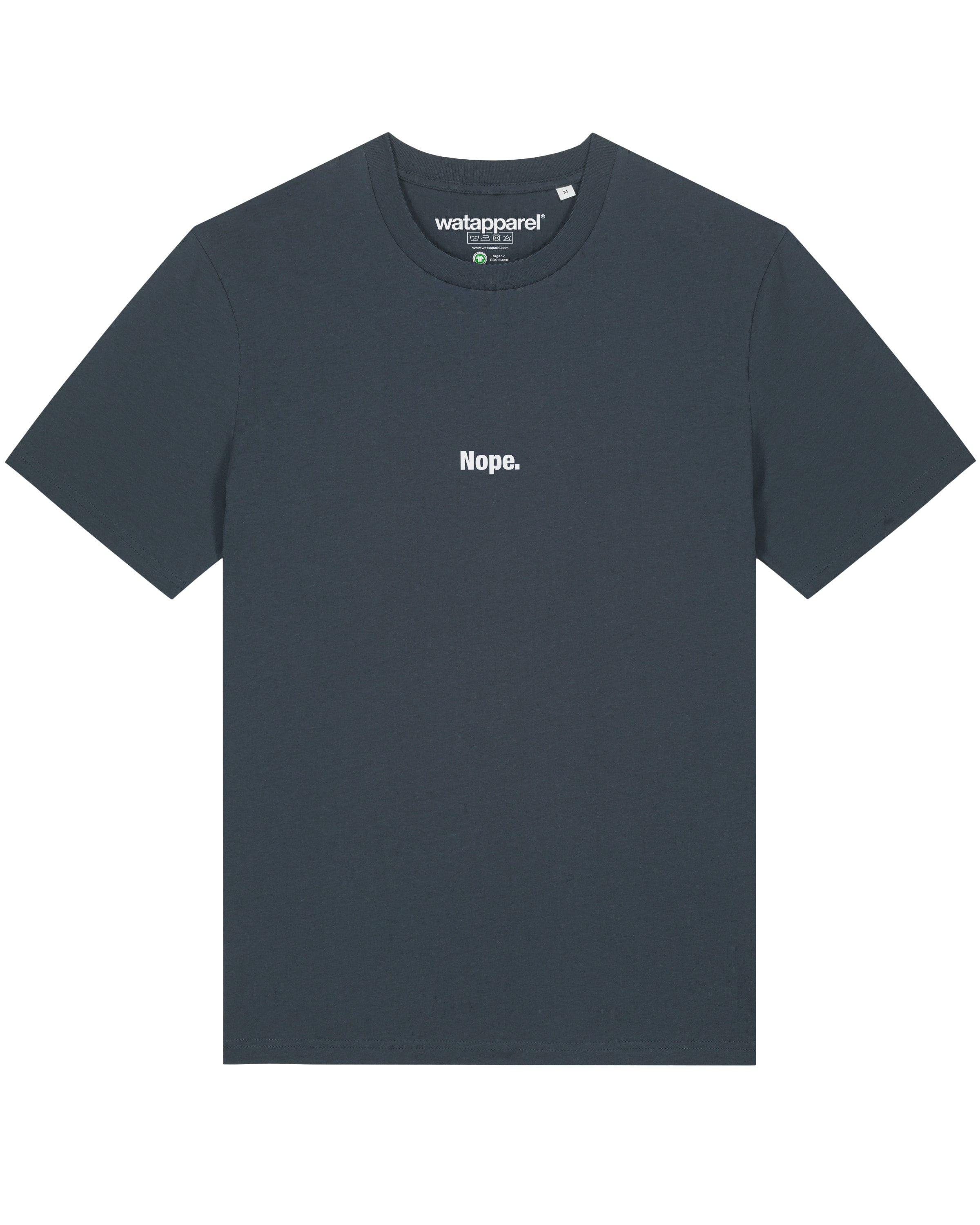 Maglietta ' Nope ' di Watapparel in grigio: frontale