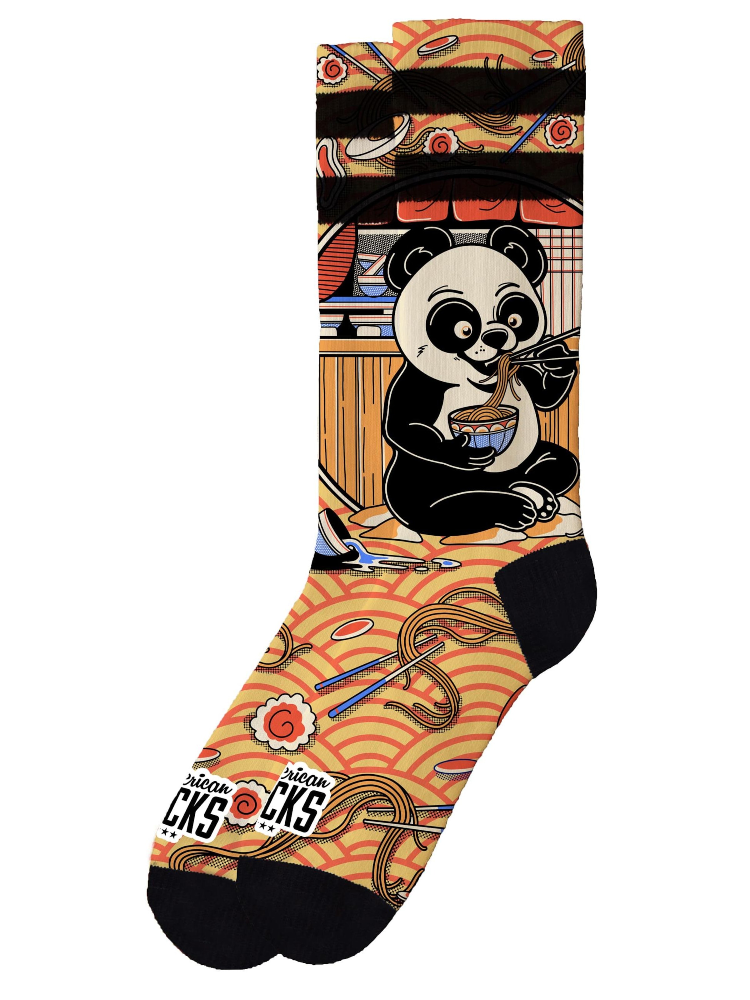 American Socks - Calcetines 'Panda' en Mezcla de colores: frente