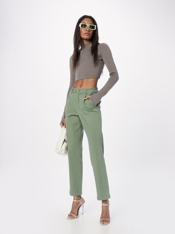 GARCIA Regular Pleat-Front Pants in Green