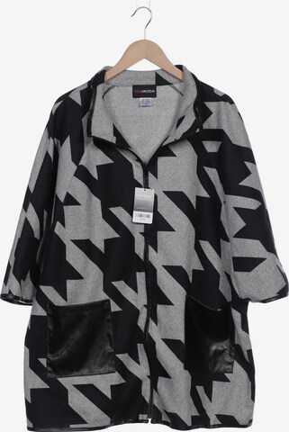MIAMODA Jacket & Coat in 4XL in Grey: front