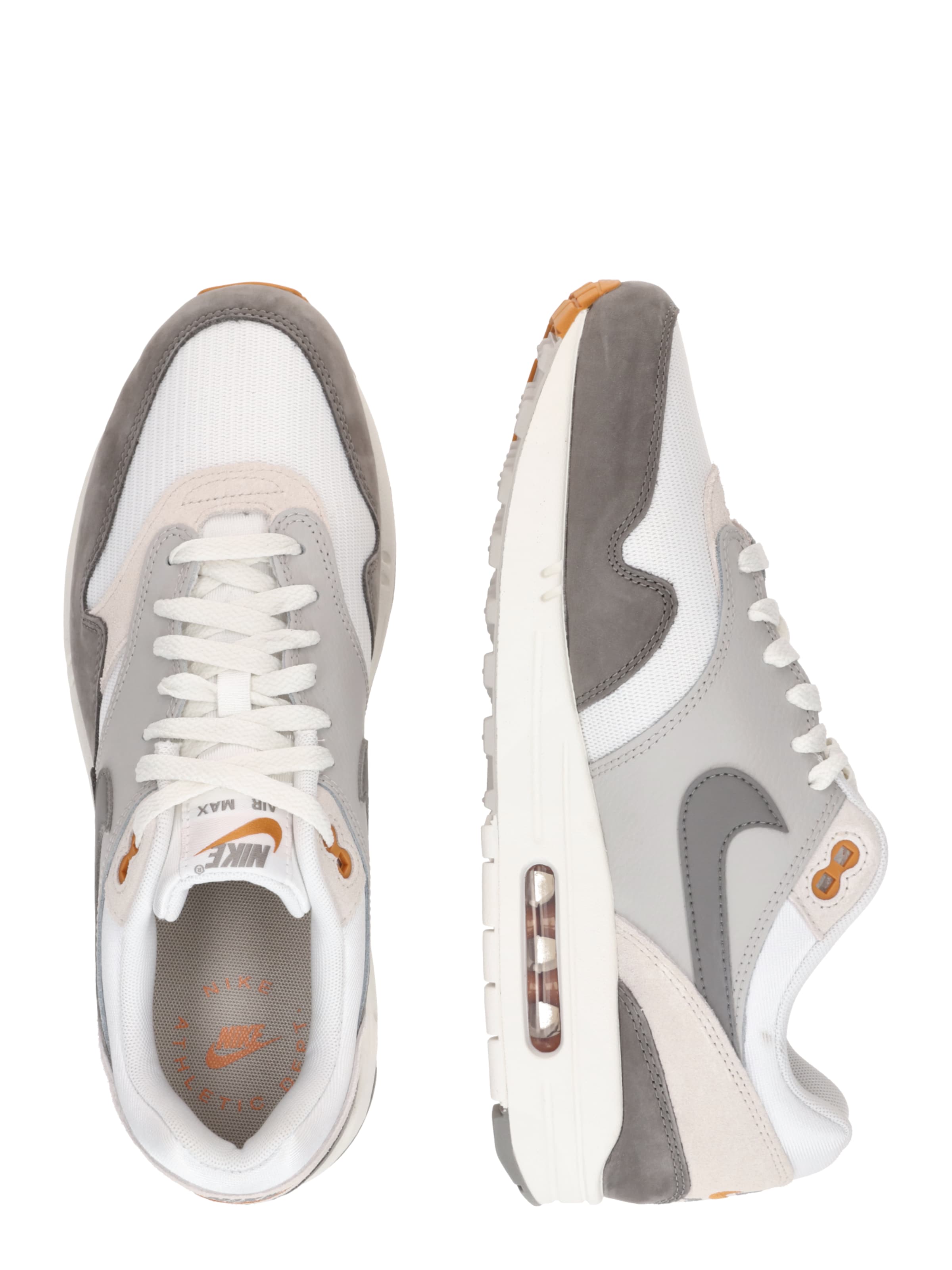 Baskets basses 'AIR MAX 1' Nike Sportswear en blanc : sur le côté