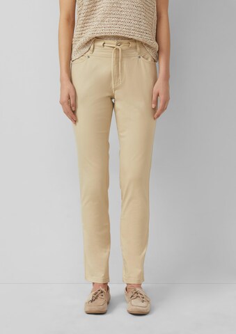 Coupe slim Pantalon s.Oliver en beige : devant