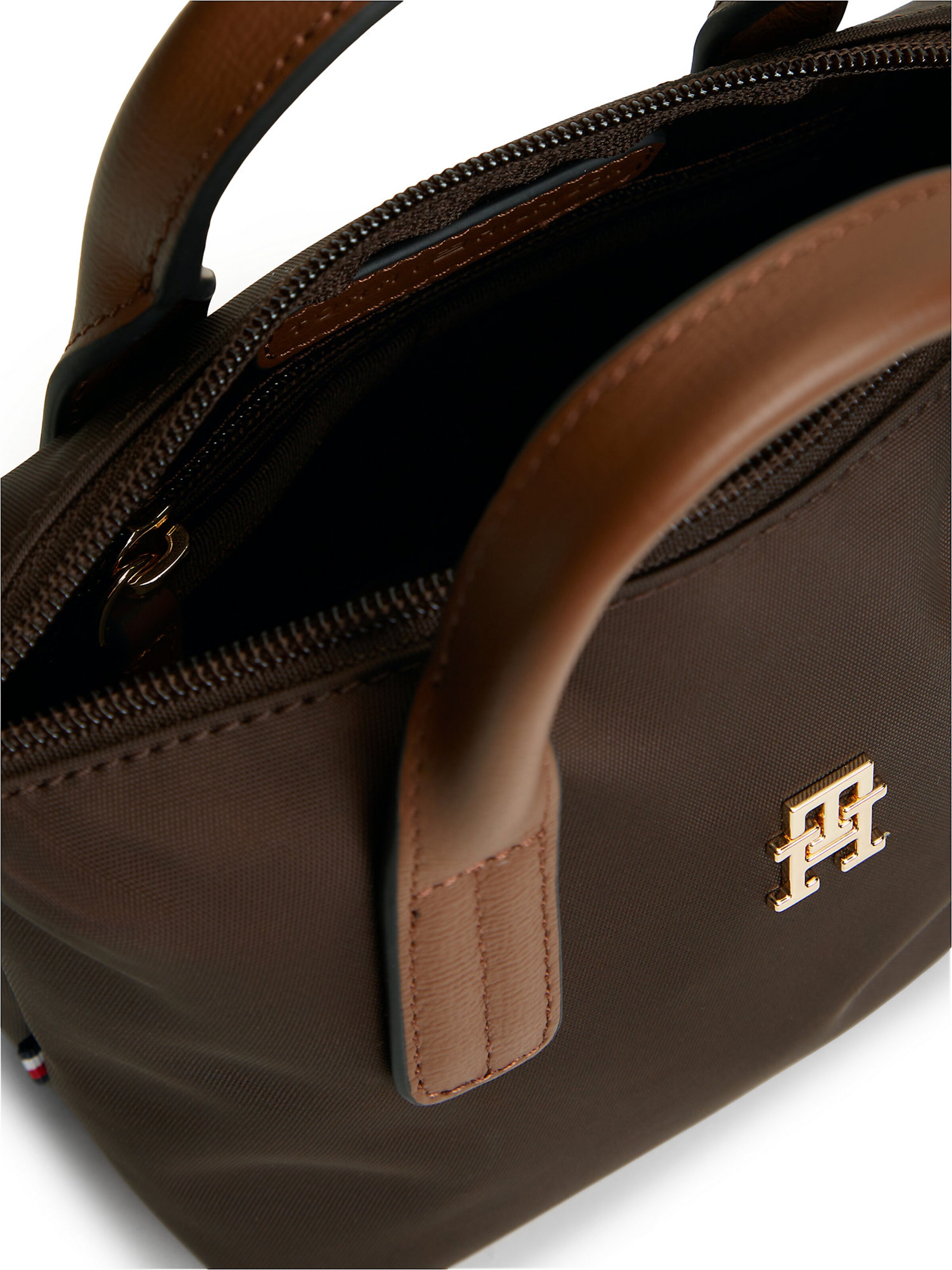 TOMMY HILFIGER Handtas 'Popette' in Bruin