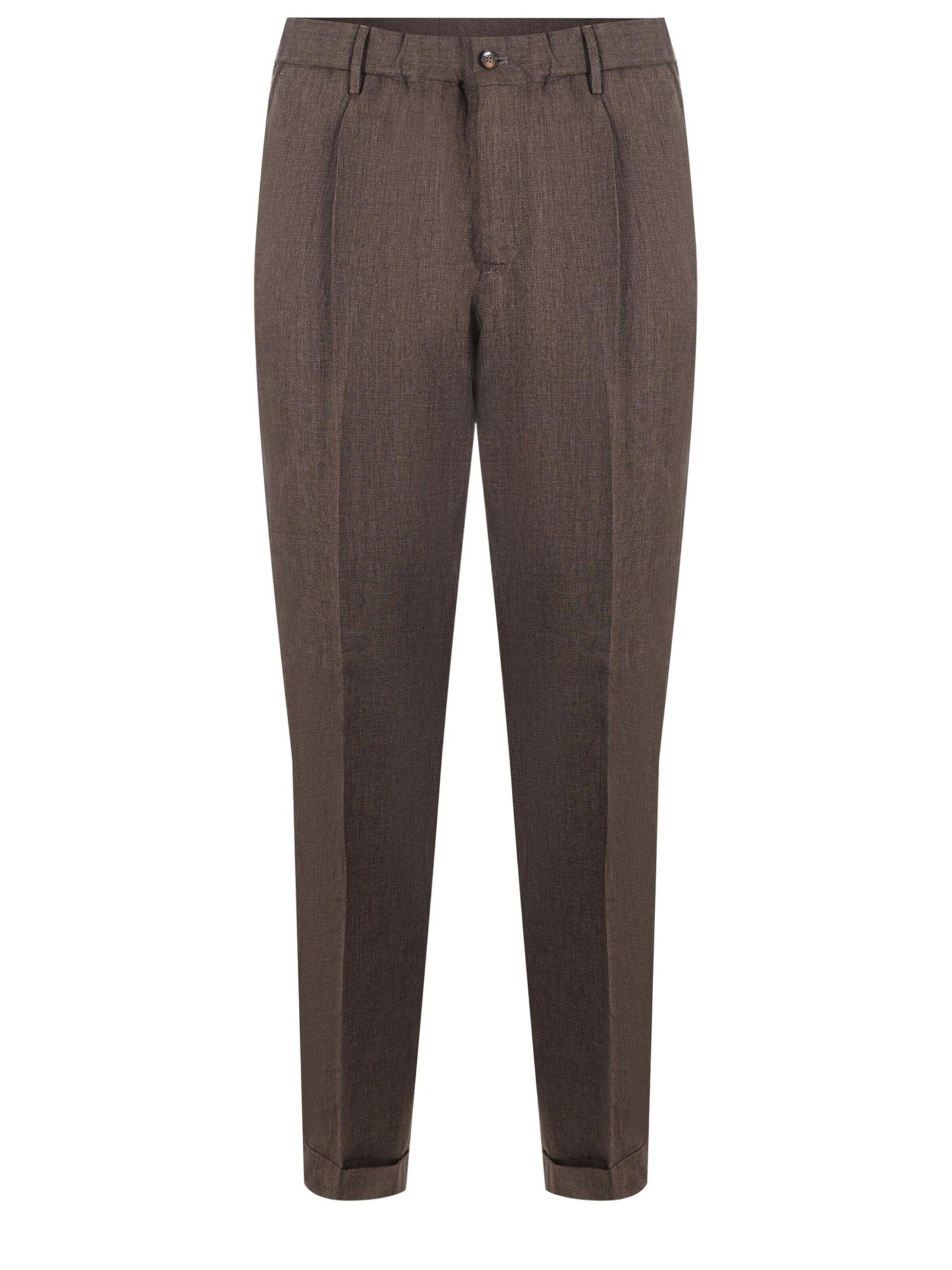 Baggy Pantaloni di Briglia in marrone: frontale