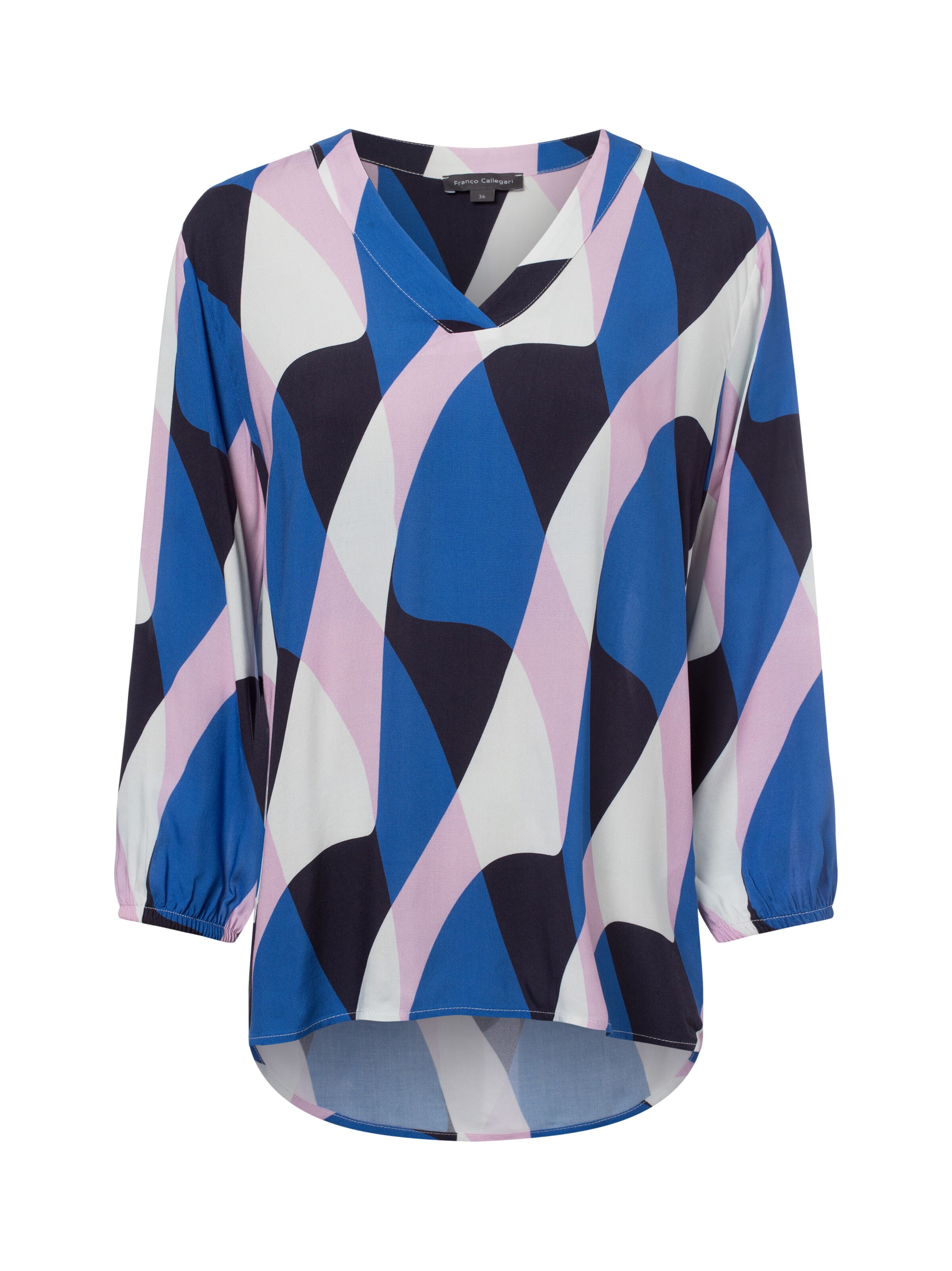 Franco Callegari Bluse ' Lola ' in Blau: Vorderseite