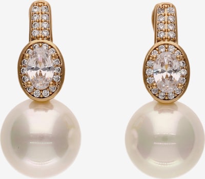 Auskarai iš faina, spalva – Auksas / balta, Prekių apžvalga